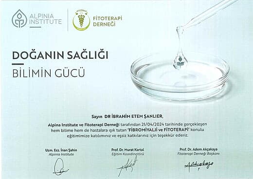 Doğanın Sağlığı Bilimin Gücü Eğitim Katılım Belgesi