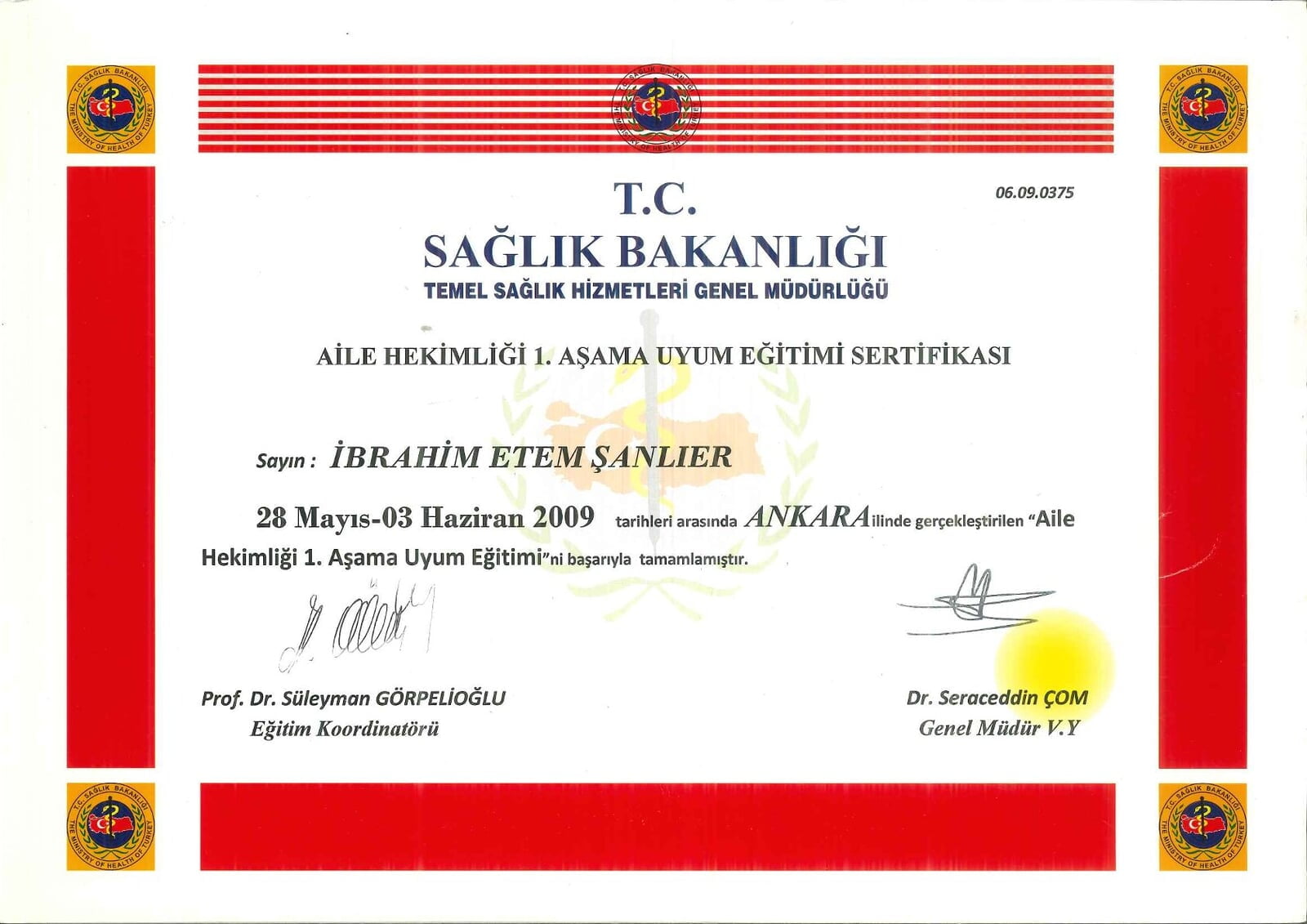 Aile Hekimligi Sertifikasi