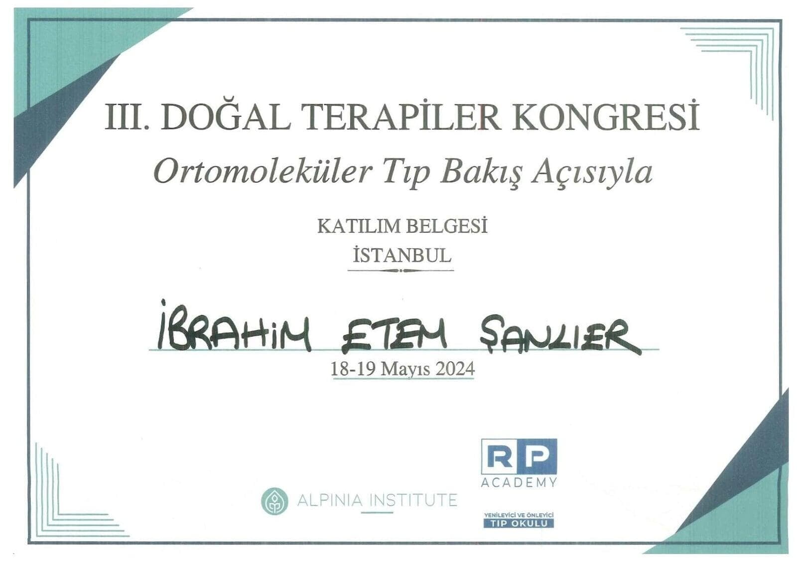 3. Doğal Terapiler Kongresi